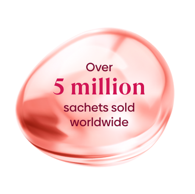 over 5 million sachets sold worldwide